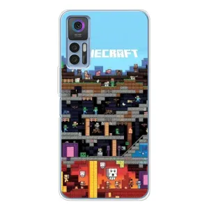 Чохол Майнкрафт на TCL 30 (AlphaPrint) Minecraft (фон Minecraft)