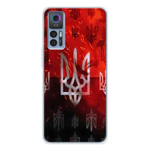 Украинские Чехлы для TCL 30 с картинкой УПА (AlphaPrint) (ГЕРБ УПА)