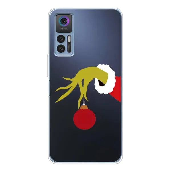 Чехол с принтом «Гринч с игрушкой» для TCL 30