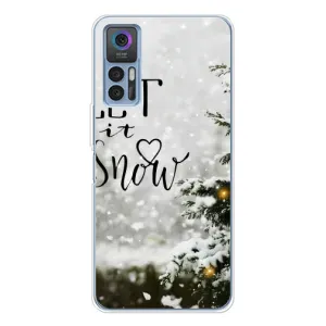 Новорічні, Святкові Чохли для TCL 30 - 2024 год (Let it snow)