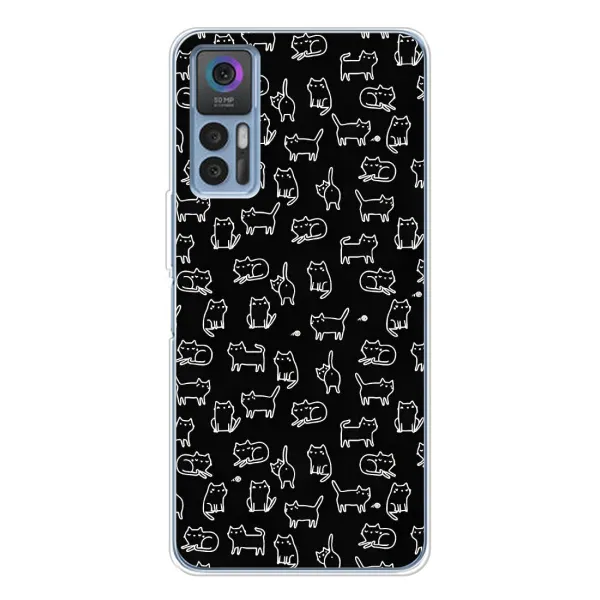 Чехол с принтом «Меленькие котики» для TCL 30