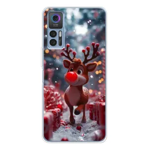 Чехол с принтом «Олень среди подарков» для TCL 30