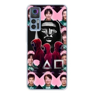 Чехол с принтом «Участники Игра кальмара» для TCL 30
