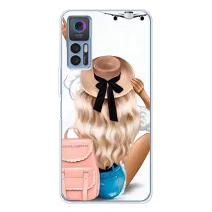 Чехол с печатью для TCL 30 - (Мода) (AlphaPrint) (Путешествие)