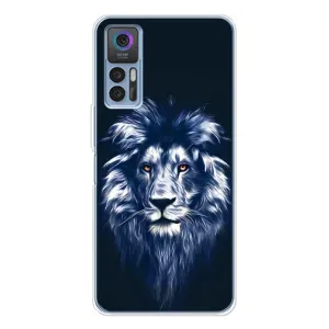 Чехол со Львом для TCL 30 (VPrint) (Синий Лев)