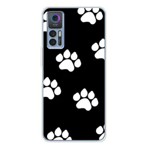 Чехлы с собаками для TCL 30 (VPrint) (Следы собаки)