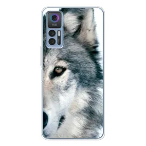 Чехлы с картинками животных TCL 30 (Волк)