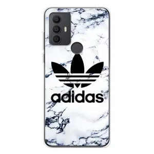 Чехлы Адидас для TCL 306 (AlphaPrint) (Адидас на мраморе)