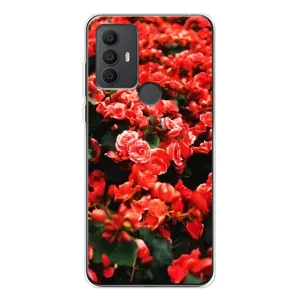Чохли з квітами для TCL 306 (VPrint) (Квіти червоні)