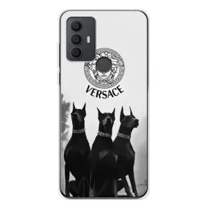 Чехлы VERSACE для 306 (PREMIUMPrint) (Доберман Версаче)
