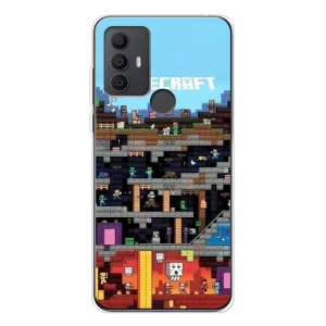 Чохол Майнкрафт на TCL 306 (AlphaPrint) Minecraft (фон Minecraft)