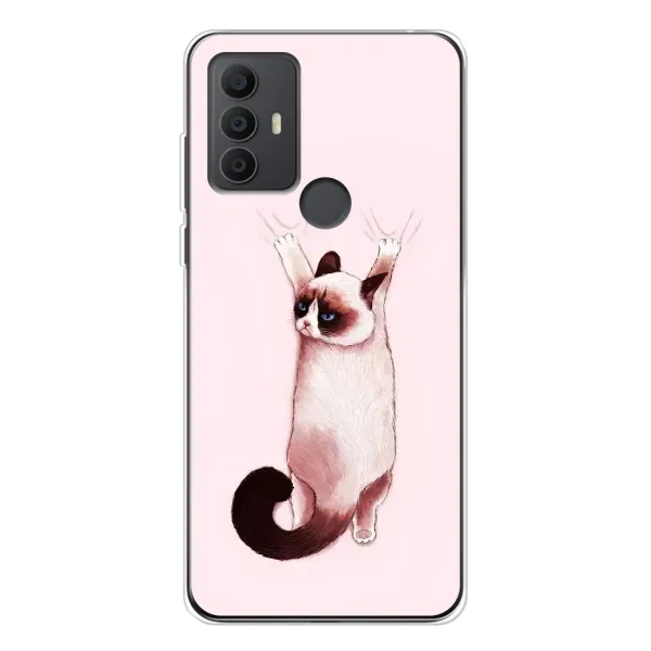 Чехол с принтом «Котик падает» для TCL 306 Чехол с принтом «Котик падает» для TCL 306