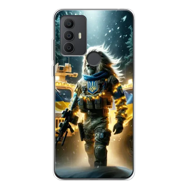 Чехол с принтом «ЛЕВ ЗСУ» для TCL 306
