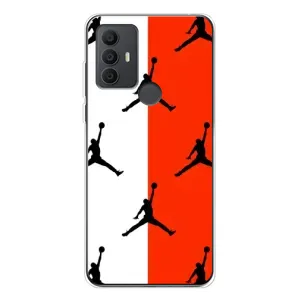 Чехлы для TCL 306 - с картинкой JORDAN (AlphaPrint) (Лого Джордан)