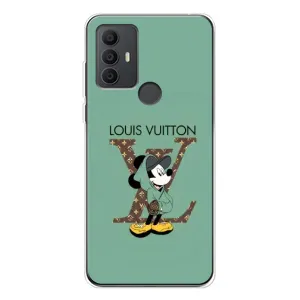 Чехлы Луи Витон для TCL 306 (AlphaPrint - LOUIS VUITTON) (Микки Маус LV)