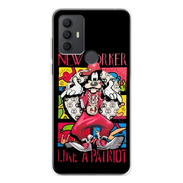 Чехол с принтом «Мультяшный Волк» для TCL 306