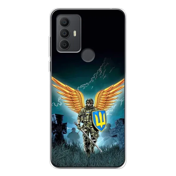 Чехол с принтом «Солдат ЗСУ» для TCL 306