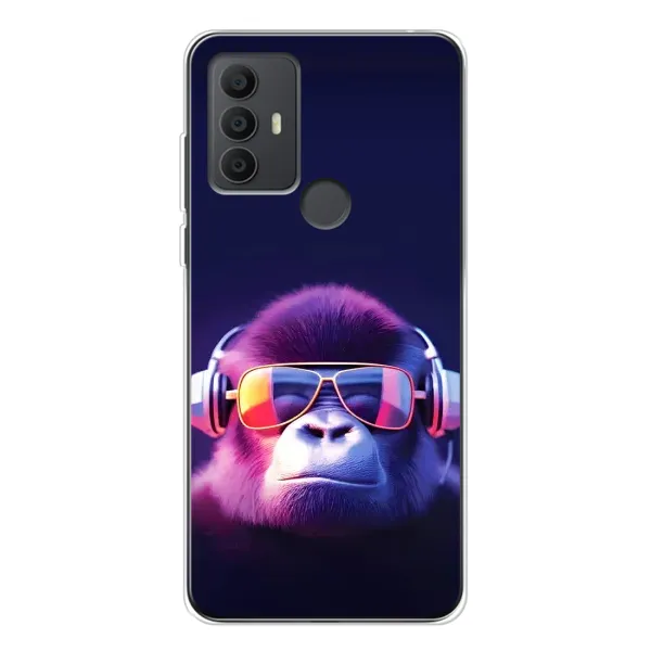 Чохол з принтом «Стильна мавпа» для TCL 306