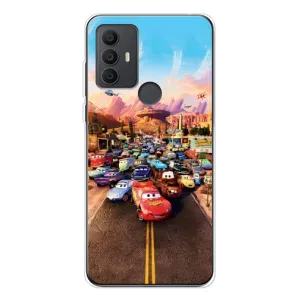 Силиконовый чехол Маквин для TCL 306 (Тачки на трассе)