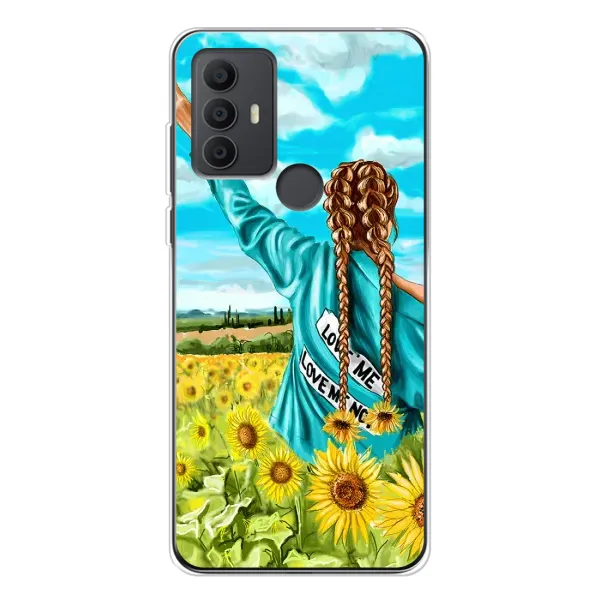 Чохол з принтом «Україночка» для TCL 306 Чохол з принтом «Україночка» для TCL 306