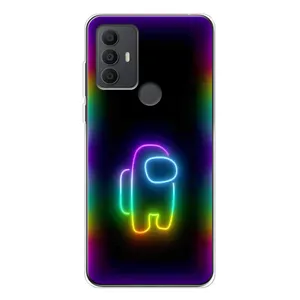Чехол Амонг Ас для TCL 306 (AlphaPrint) (Яркий скин)
