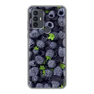Чехлы с Фруктами для TCL 30E (VPrint) (Ежевика)