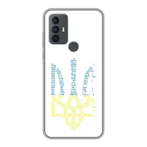 Чехлы для TCL 30E  Укр. Символика (AlphaPrint) (Герб из букв)