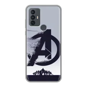 Чехлы с героями Марвел TCL 30E (VPrint) (Команда А)
