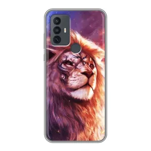 Чехол со Львом для TCL 30E (VPrint) (Красочный Лев)