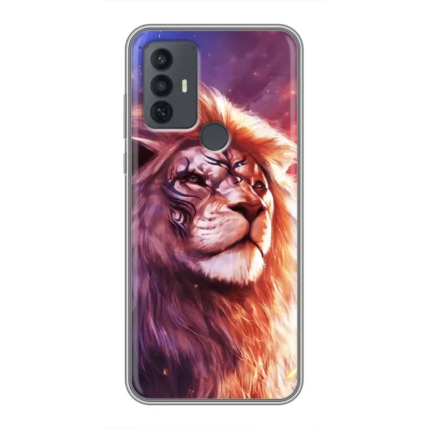 Чехол с принтом «Красочный Лев» для TCL 30E
