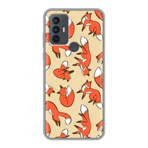 Чехлы с картинкой Лисички для TCL 30E (VPrint) (Лисички)