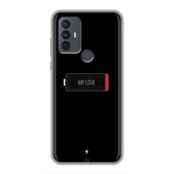 Чехол с принтом «Love battery» для TCL 30E