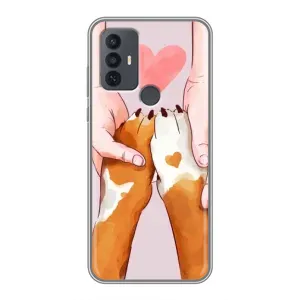 Чехлы с собаками для TCL 30E (VPrint) (Любовь к собакам)