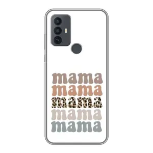 Чехлы для мамы на TCL 30E (Текстовый коллаж мама)