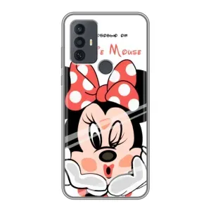 Эксклюзивный чехол для TCL 30E (AlphaPrint - Мультяшные) (Маус Минни)