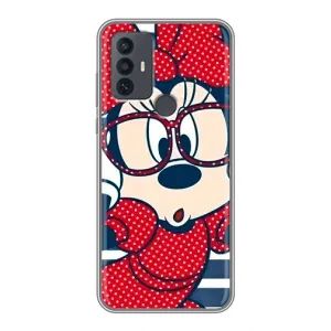 Эксклюзивный чехол для TCL 30E (AlphaPrint - Мультяшные) (Маус в очках)