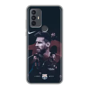 Чехлы Месси для TCL 30E (AlphaPrint) (Месси 10)