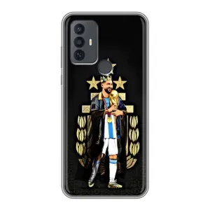 Чехлы для TCL 30E (Leo чемпион) (AlphaPrint) (Месси Король)