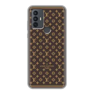 Чехлы Луи Витон для TCL 30E (AlphaPrint - LOUIS VUITTON) (обои LV)