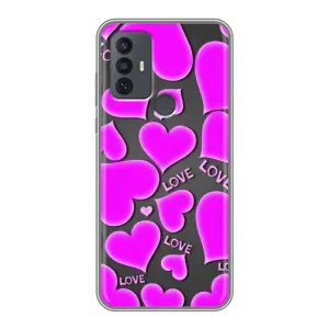 Чехлы для любимой на 30Е (VPrint) (Pink hearts)