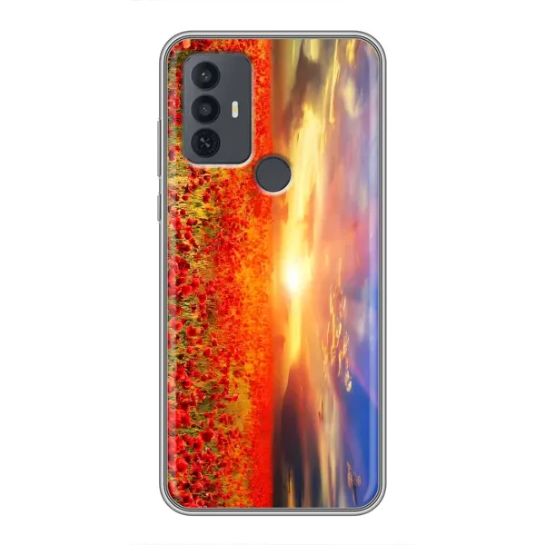 Чехол с принтом «Поле тюльпанов» для TCL 30E