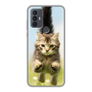 Чехлы с Котиками для TCL 30E (VPrint) (Прыжок кота)