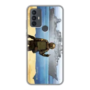Чехол с принтом (Русский корабль...) для 30Е (AlphaPrint) (Русский корабль)