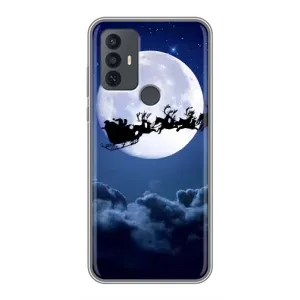 Новогодние Чехлы для 30Е (VPrint) (Санта - луна)