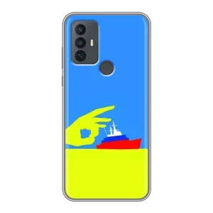 Чехол с принтом (Русский корабль...) для 30Е (AlphaPrint) (Щелбан кораблю)