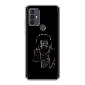 Чехлы на тему: Итачи Учиха для TCL 30E (AlphaPrint) (силуэт Итачи)