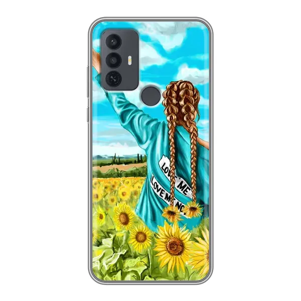 Чохол з принтом «Україночка» для TCL 30E