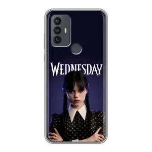 Чехлы Венсдей на TCL 30E Уэнсдей (AlphaPrint) (Wednesday)