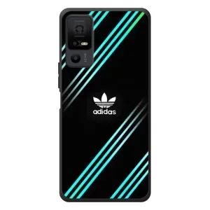 Чохли Адидас для TCL 40 NxtPaper 5G (AlphaPrint) (Адідас з полосами)
