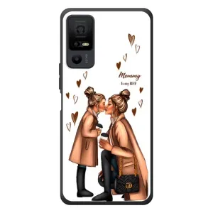 Чехол с печатью для TCL 40 NxtPaper 5G - (Мама с ребенком) (AlphaPrint) (Дочка и мама)